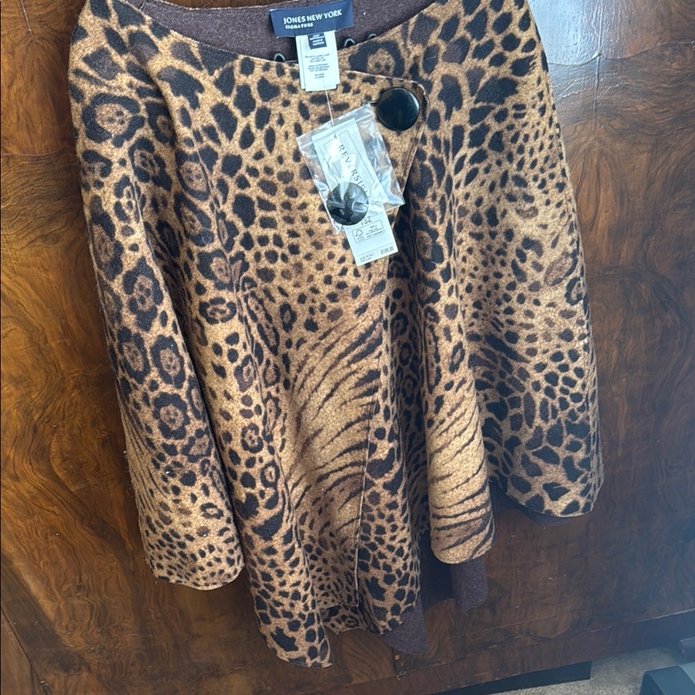Jones New York Leopard Print Coat